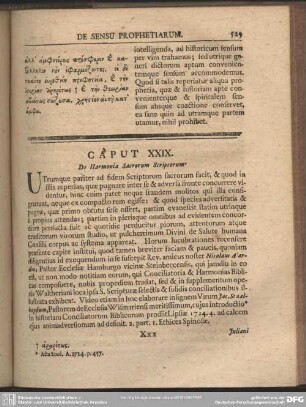 Caput XXIX. De Harmonia Sacrorum Scriptorum