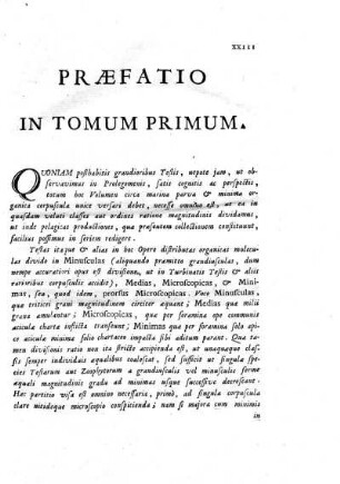 Præfatio in tomum primum.