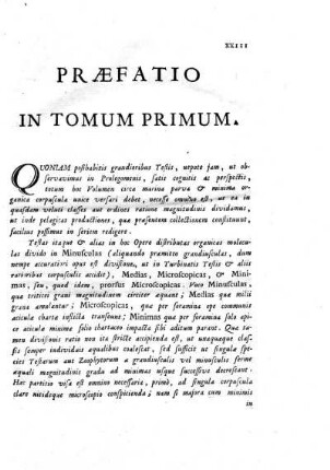 Præfatio in tomum primum.