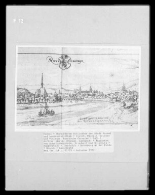 Hessische Chronika — Ansichten von Burg Ludwigstein, Friedwald und Rotenburg — Rotenburg an der Fulda