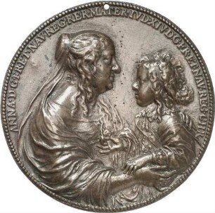 Warin, Jean: Anna von Österreich und Ludwig (XIV.) von Frankreich