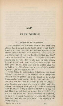 337-362 Die neue Raumtheorie : Fortsetzung