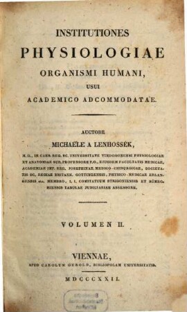 Institutiones physiologiae organismi humani usui academico adcommodatae, 2