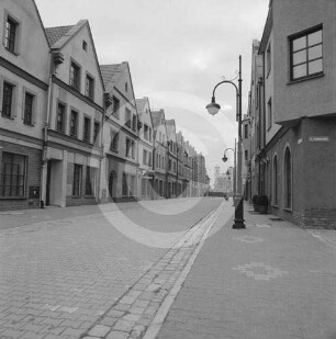 Straßenansicht ul. Grodzka (Preußische Straße) in Glogau