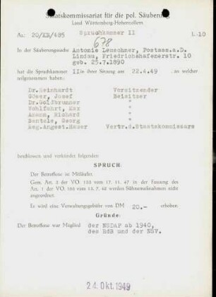 Leuschner, Antonie