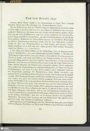 Nach dem Brande 1842