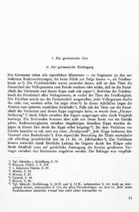 1. Die germanische Zeit