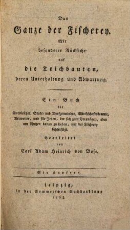 Das Ganze der Fischerey