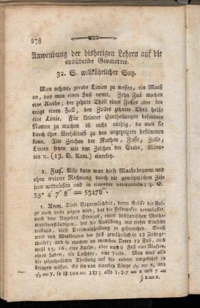 Anwendung der bisherigen Lehren auf die ausübende Geometrie.