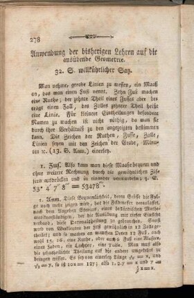 Anwendung der bisherigen Lehren auf die ausübende Geometrie.
