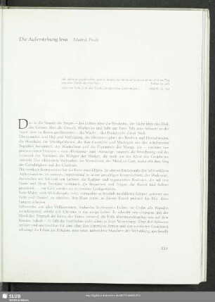Die Auferstehung Jesu