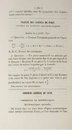 Concours général de 1870.