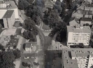 Luftbildaufnahmen von Karlsruhe. Weststadt - Mühlburger Tor
