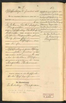 Standesamtsbuch der Stadt Aschaffenburg: Geburten 365/1900 - 184/1901
