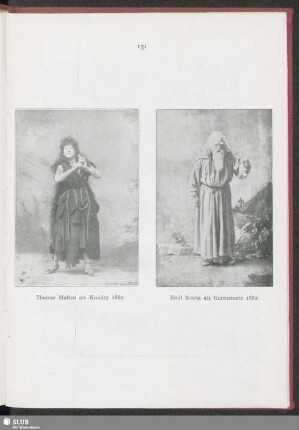 Therese Malten als Kundry 1882 - Emil Scaria als Gurnemanz 1882