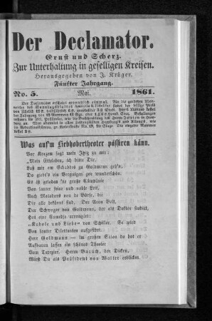 Was auf'm Liebhabertheater passiren kann.
