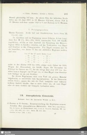 2 H. Atmosphärische Elektricität