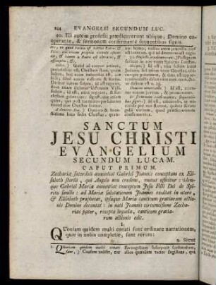 244-398, Sanctum Jesu Christi Evangelium Secundum Lucam