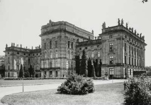 Ludwigslust, Neues Schloss : Ludwigslust. Neues Schloss. Parkseite
