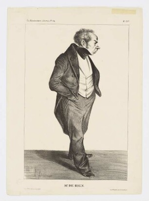 Monsieur de Rign, aus: "La Caricature", Paris 1833