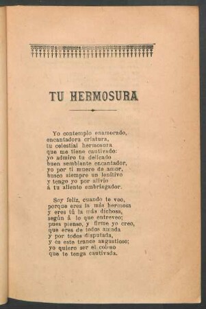 Tu hermosura