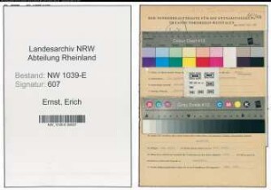 Entnazifizierung Erich Ernst , geb. 14.08.1903 (Schlosser)
