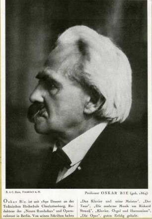 Bie, Oskar (1864-1938)