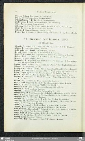 VI. Breslauer Bezirksverein.