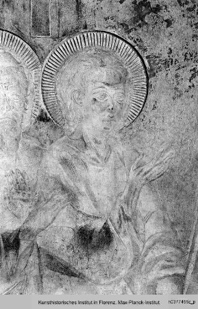 Untere Zone mit Apostelszenen : Schattenheilung des heiligen Petrus
