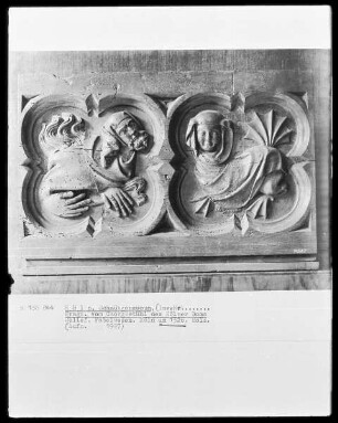 Miserikordie des Kölner Dom-Chorgestühls mit Fabelwesen