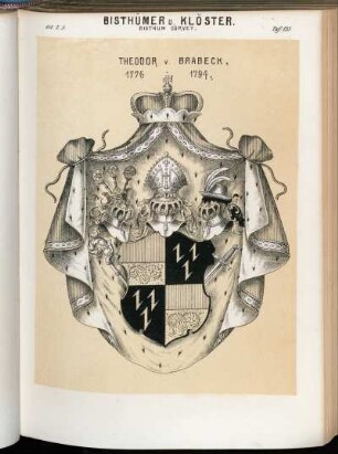 Taf. 133. Bisthum Corvey. - Theodor v. Brabeck. 1776 - 1794