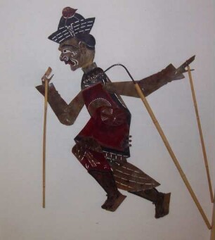 Chinesische Schattenspielfigur Diener