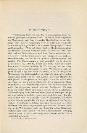 Die K. Württembergischen Staatseisenbahnen : in historisch-statistischer Darstellung ; ein Beitrag zur Geschichte des Eisenbahnwesens