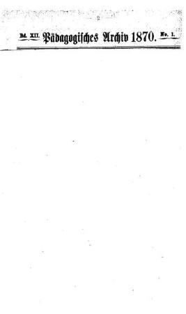 Noch einiges über die pädagogische Bedeutung des mathematischen Unterrichts