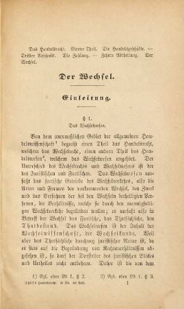 Das Handelsrecht, 2. Das Wechselrecht