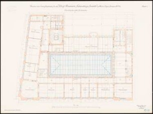 Preußische Seehandlung, Berlin: Grundriss 1. Obergeschoss 1:100