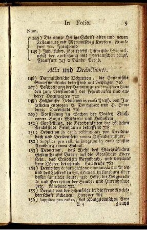 Acta und Deductiones.