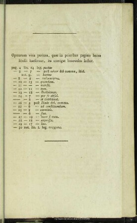 Opera vitia potiora, quae in prioribus paginis huius libelli haeserunt, ita corrigat benevolus lector