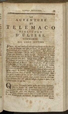Libro Settimo.