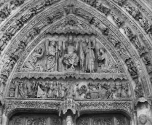 Christus als Weltenrichter während der Deesis