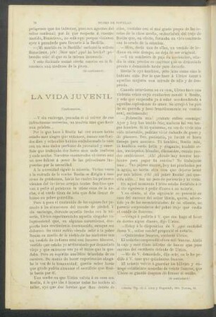 La vida juvenil
