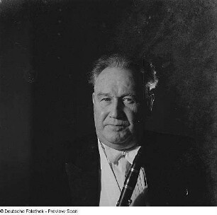 Porträt Klarinettist Prof. Karl Schütte