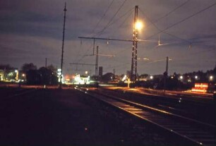 Korntal Gleisanlagen Bahnhofsbeleuchtung
