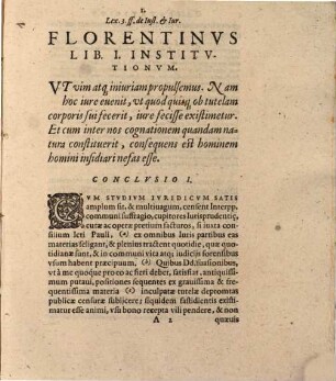 Theoria et praxis L. Ut vim III. ff. de iust. et iur. in qua sedes ordinaria materiae de moderatione inculpatae tutelae, in certas conclusiones redacta