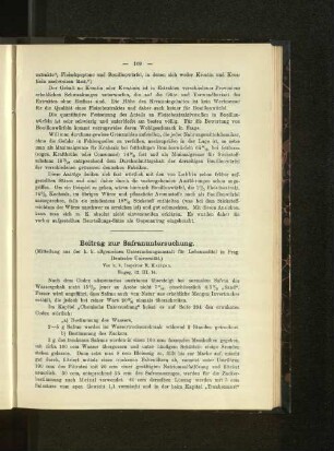 Beitrag zur Safranuntersuchung.