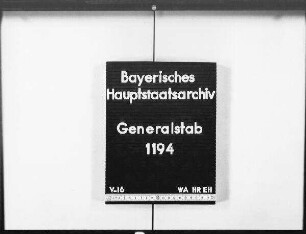 Manöver II. gegen III. bayerisches Armeekorps