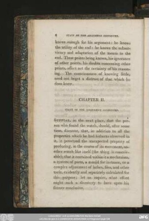 Chapter II. State Of The Argument Continued.
