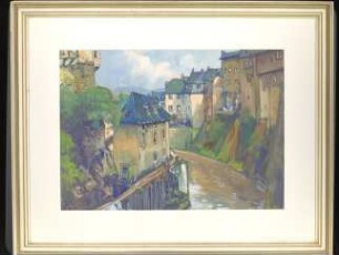 Stadt mit Fluss