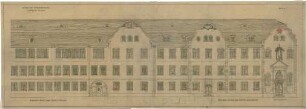 Billing, Hermann; Rastatt, Kapellenstr. 20; Mädchenschule, Umbau - Fassade an der Schulstraße (Ansicht); Fassade an der Kapellenstraße (Ansicht)