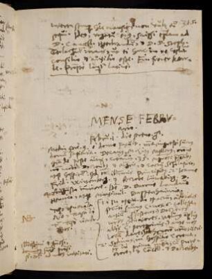 315-332, Mense Februario: 1.-28. Februar 1597 (mit Skizzen von Tischordnungen)